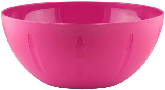YBM HOME 10-Inch Plastic Serve Mixing Bowl for Everyday Meals can hold 120 oz, 3.75 qt. Ideal for Cereal, Snacks, Popcorn, Salad, and Fruits, Microwave Safe, Pink