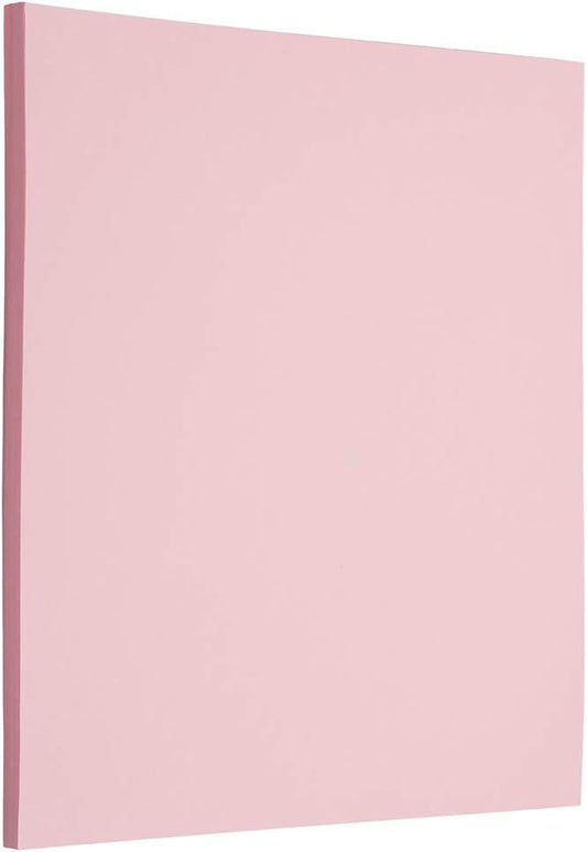 JAM PAPER Matte 28lb Paper - 105 gsm - 8.5 x 11 - Baby Pink Pastel - 50 Sheets/Pack