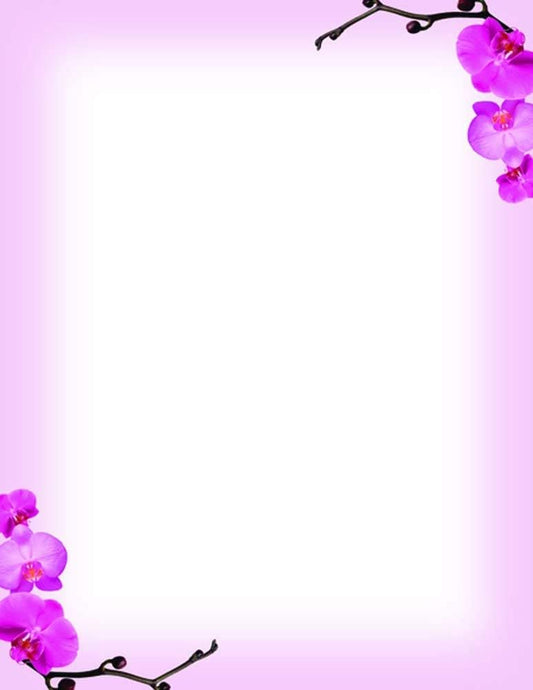 Great Papers! Pink Orchids Letterhead, 8.5 x 11 Inches, 80 Count (2013191)