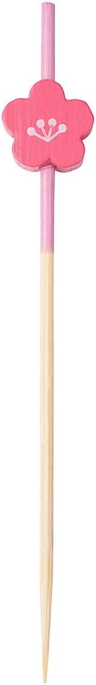 Restaurantware-3.5 Inch Cocktail Skewers, 100 Pointed Flower Toothpicks - Flower, Sturdy, Pink Bamboo Cocktail Picks, Disposable, For Fruits, Desserts, Or Sandwiches