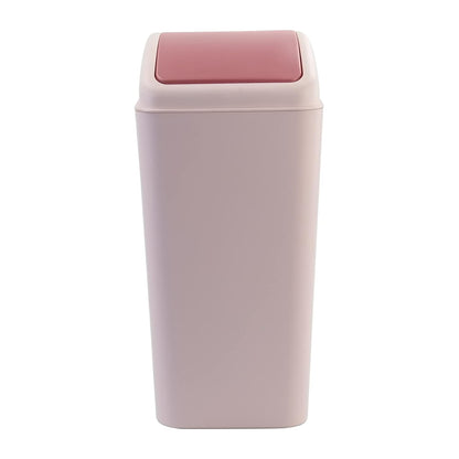 Bringer 4.5 Gallon Plastic Swing Top Garbage Can, Kitchen Trash Can with Swing Lid, Pink