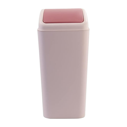 Bringer 4.5 Gallon Plastic Swing Top Garbage Can, Kitchen Trash Can with Swing Lid, Pink