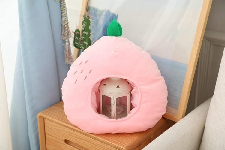 HIPIHOM Plush Fruit Headgear Hat Funny Novelty Hat Sleeping Pillow Toy Photo Props Warm Cosplay Costume Head Accessories