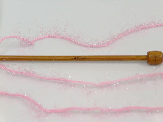 Sparkle Soft - Ice Yarns Metallic Lurex Nylon Short Eyelash Yarn 50gr (1.76ounces) 140m (153 Yards) Light Pink