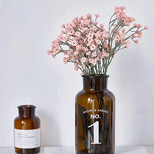 Olivachel 6pcs/Pack Baby's Breath Artificial Flowers Gypsophila Real Touch Flowers for Wedding Party Home Garden Decoration DIY Gift (Pink)