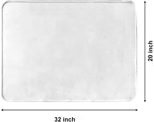 Paris Shabby Chic Indoor Carpet Bath Mat - Pink Rose, 20x32 inch
