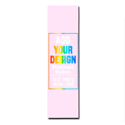 sophiehome Custom Personalized Customize Image/Logo Skateboard Sticker Upload Your Logo or Image Design Light Pink