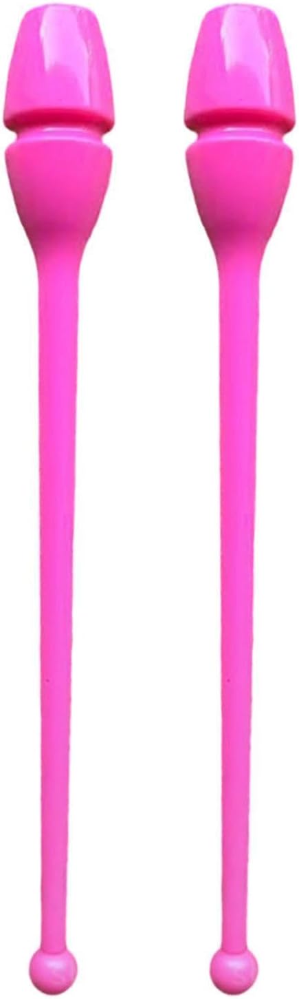 2 Pieces Rhythm Gymnastics Exercise Pole Portable 13.58inch Dance Props for Stage, Training Performance