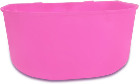 Cage Cups for Chickens 5 Pcs Hanging 25oz Feeder Waterer,Pink Food Bowl Coop Dish Water Dispenser Drinker Grit Container for Rabbits Birds Pigeon Duck and Small Animals