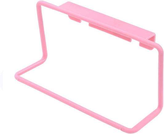 1/2Pcs Plastic Hanging Holder Multifunction Towel Rack Cupboard Cabinet Door Back Home Storage Organizer Kitchen Accessories(Pink,1pc)
