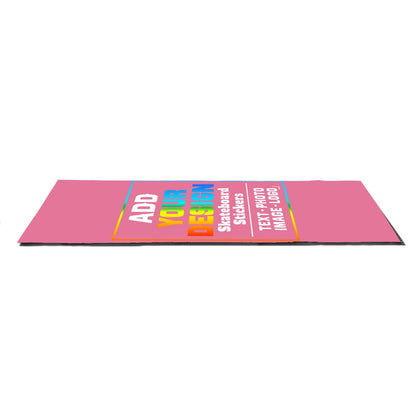 sophiehome Custom Personalized Customize Image/Logo Skateboard Sticker Upload Your Logo or Image Design Dark Pink