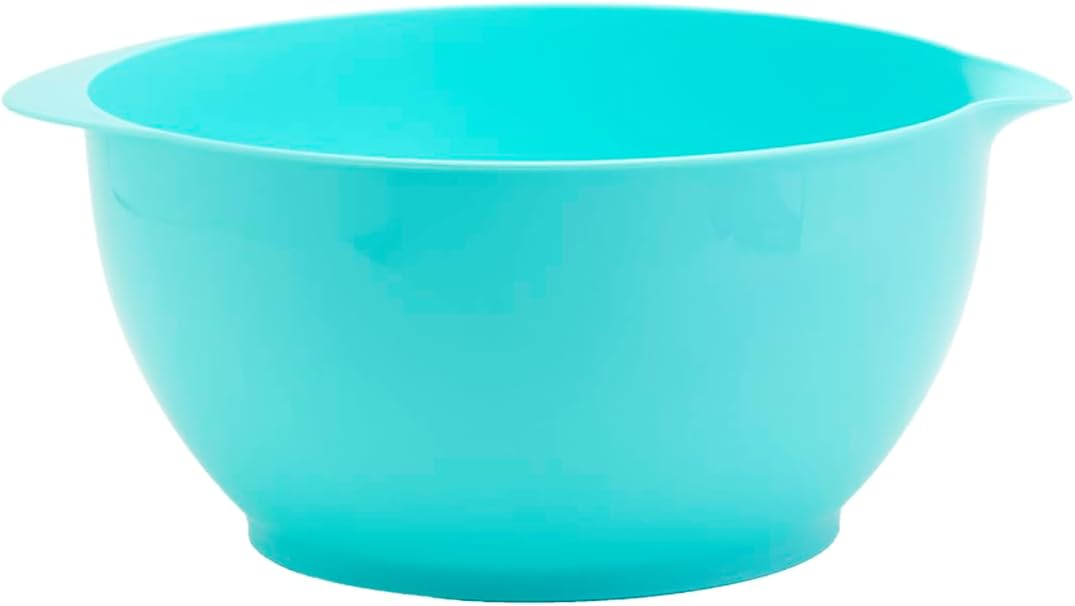 Basic Essentials 6 Piece Plastic Nesting Mixing Bowls with Colanders Set for Kitchen, Baking, Prepping, Cooking, Space Saving Storage, Multiple Sizes, Pink, Mint Green & Light Blue