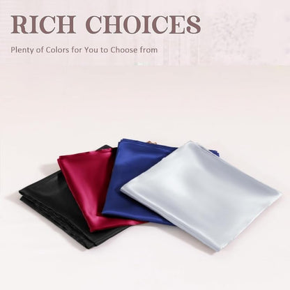 Juwenin Bedding,Luxury Satin Pillowcase with Zipper (Silky Satin Pillow Case for Hair) Set of 2 (Pink, Standard(20''x26''))