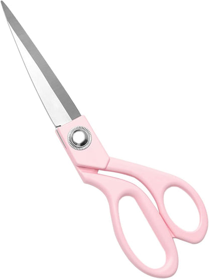 8" Pink Fabric Scissors Sharp Sewing Shears
