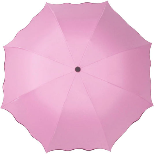 Travel Foldable compact Umbrellas Sun rain Umbrellas parasol with Met Water blomssom blooming material parasol