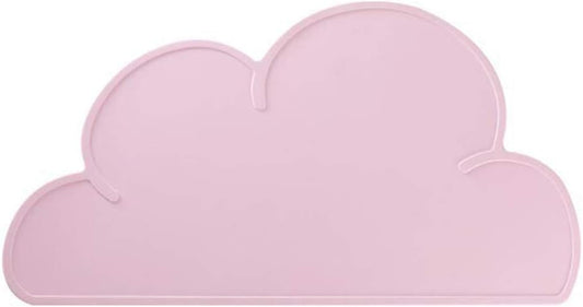 Love Dream Silicone Pet Feeding Food Mat with Raised Edge, Anti-Slip Waterproof Pet Bowl Mat Placemat for Dog and Cat (Pink)