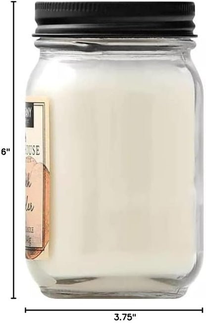 Tuscany Candle Peach Cobbler: Peaches & Brown Sugar Scented Candle, 12 oz – Farmhouse Collection