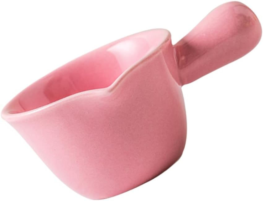 Ceramic Pot Mini Cooking Casserole Handle for Porridge and Sauces Easy to Clean for Gas Stove and Microwave