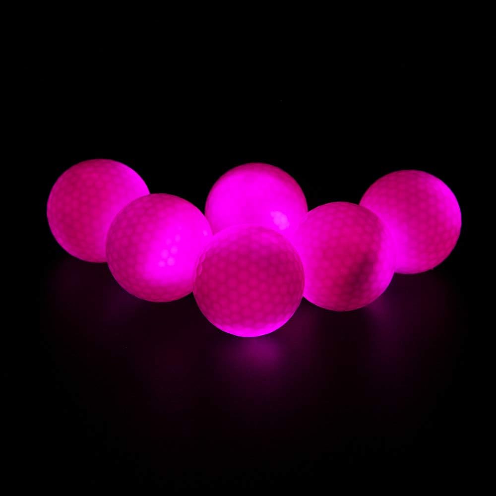 LED Light up Golf Balls, Glow in The Dark Night Glow Golf Balls
