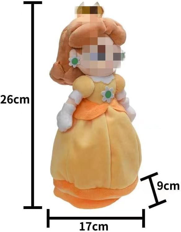 HUAWELL Sup Mari All Star Collection Princes Peach Plush Toy PrincessRosalina & Dasy Stuffed Plush 8" (Princes Peach & PrincessRosalina & Dasy)