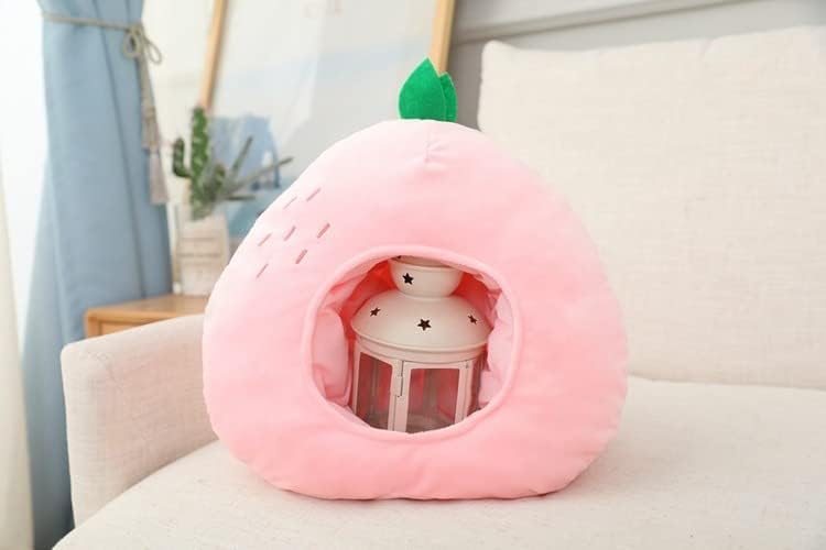 HIPIHOM Plush Fruit Headgear Hat Funny Novelty Hat Sleeping Pillow Toy Photo Props Warm Cosplay Costume Head Accessories