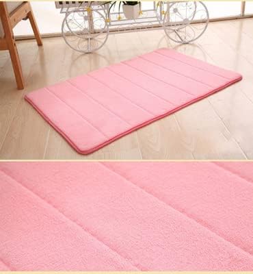 Bathroom Rug Mat, Extra Soft and Absorbent, Non-Slip Plush Shaggy Bath Carpet, Machine Wash Dry,Stripe - Pink