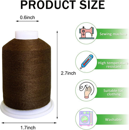 All Purpose Sewing Thread Polyester Total 1800Yards（Light Pink）