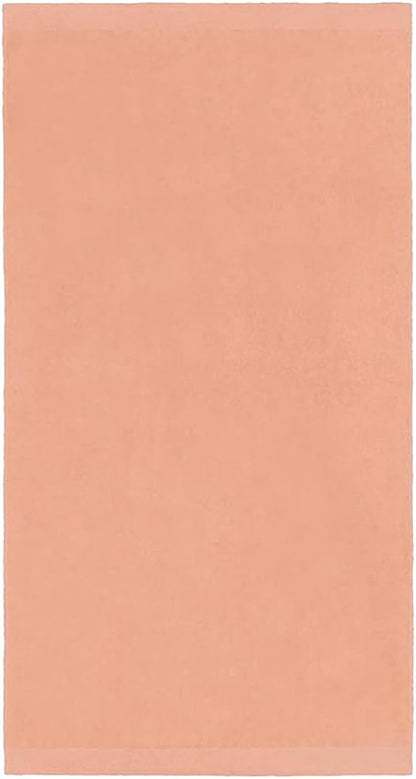 Kaufman – Velour Solid Color Bath Sheets, Beach Towel, Pool Towel, 100% Cotton, 30''x60'', Absorbent Towel (12, Peach)
