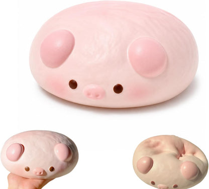 Jumbo Pig Squishy Toy, Slow Rising Soft PU Foam Stress Relief for Adults, Giant Animal Squeeze Fidget for Anxiety, Focus Desk Decor (pi g)