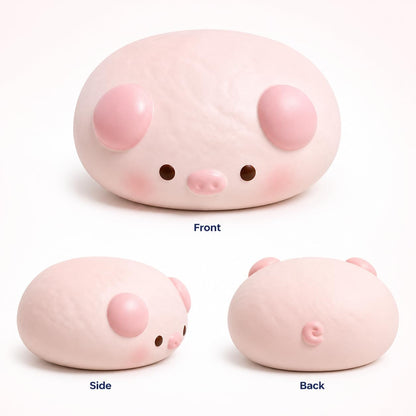 Jumbo Pig Squishy Toy, Slow Rising Soft PU Foam Stress Relief for Adults, Giant Animal Squeeze Fidget for Anxiety, Focus Desk Decor (pi g)