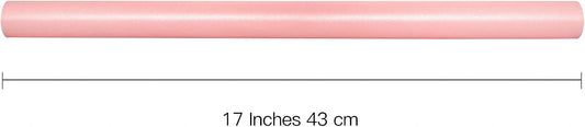 RUSPEPA Pink Gift Wrapping Paper - Solid Color Pearly Shiny Silk Paper for Mother's Day, Valentine's Day, Wedding, Birthday, Baby Shower Girls, Bridal Shower, Anniversary, Easter - 17 Inch X 32.8 Feet