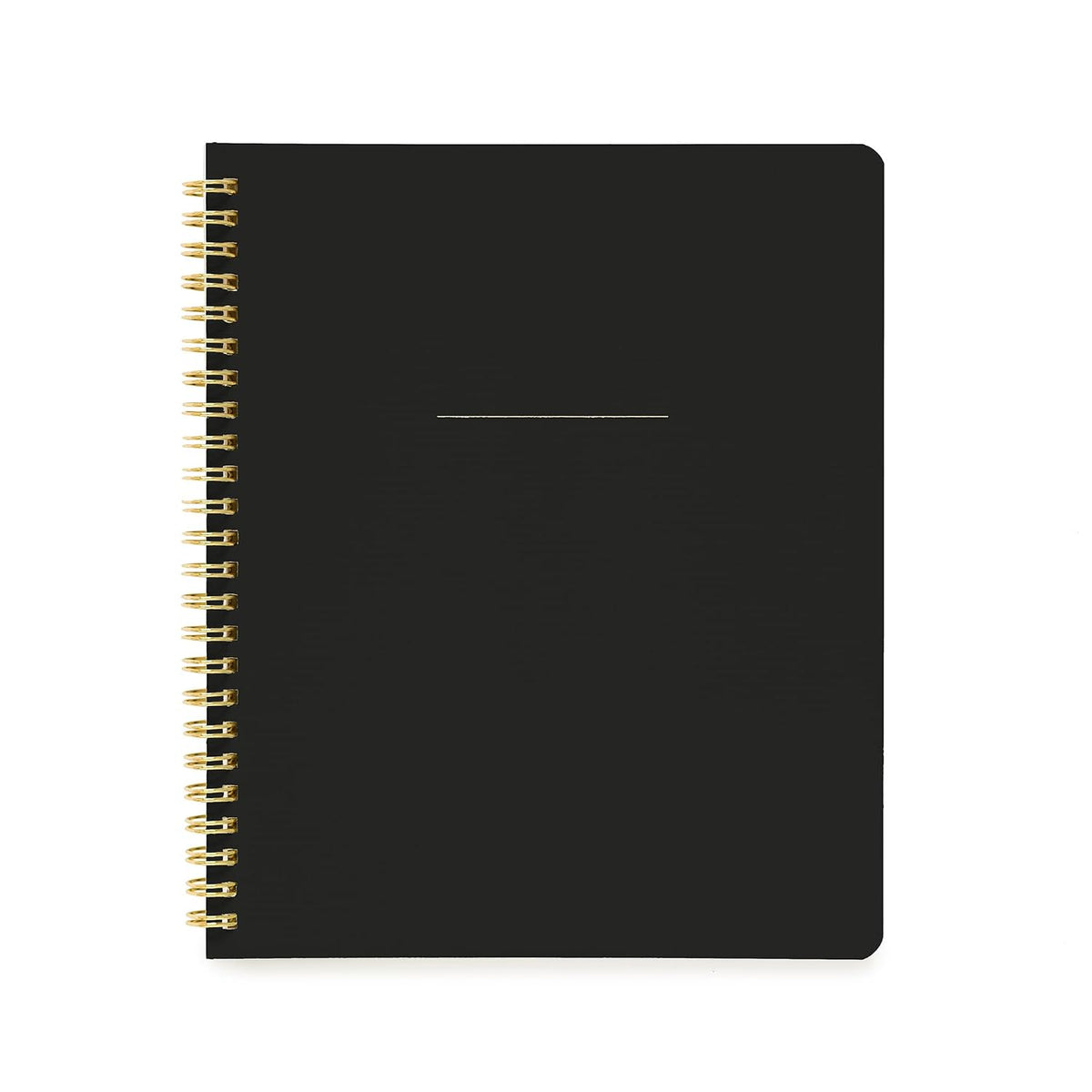 Sugar Paper Spiral Notebook, Black, 50 Lined Pages, Spiral Bound Notebook, Single Subject, Note Taking, To Do List, Office Accessories, 7" x 8.5"