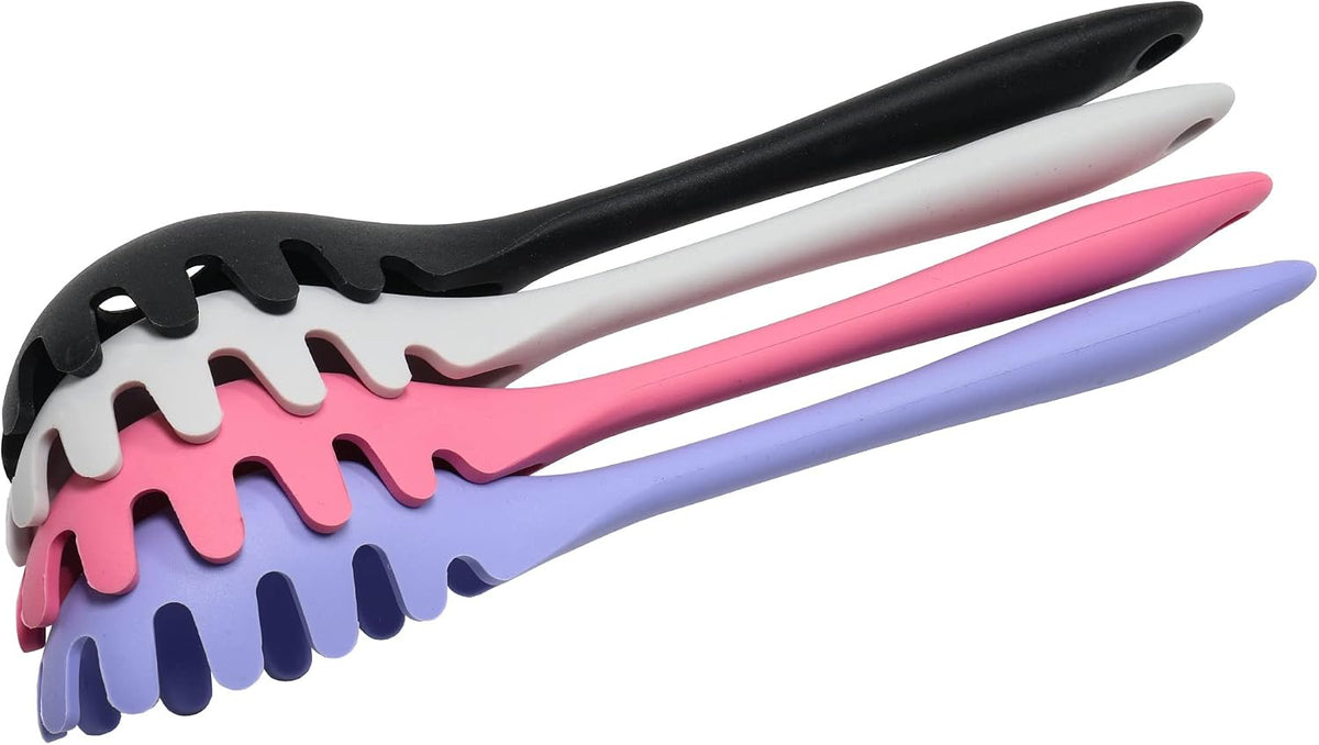Premium Silicone Spaghetti/Pasta Fork, 11.5 inch, Pink