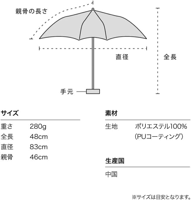 Wpc. Tiny Pochette Folding Umbrella – 100% UV Protection, Compact Sun & Rain Umbrella with Shoulder Case | Manual Open, Travel-Friendly Parasol, Black Lining