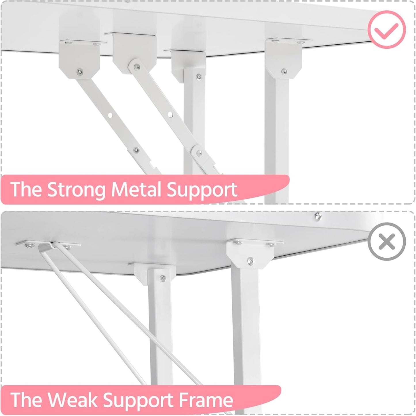 Yaheetech 36'' Dog Grooming Table, Adjustable Pet Foldable Grooming Table w/Double Loops/Mesh Tray Maximum Capacity Up to 220lbs, Pink