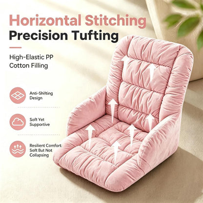 Desk Chair Cushion Office Chair Pad with High Back Support Seat Cushion with Non-Slip Bottom for Office Car Home Dining Room Kitchen