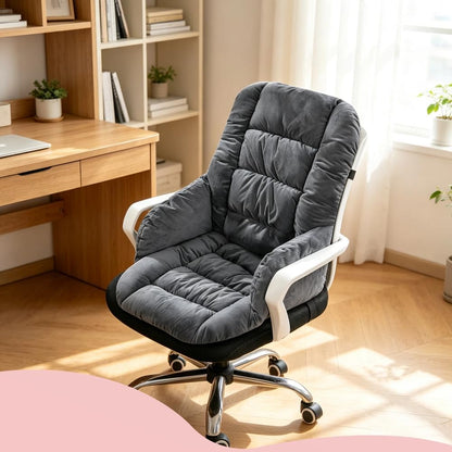 Desk Chair Cushion Office Chair Pad with High Back Support Seat Cushion with Non-Slip Bottom for Office Car Home Dining Room Kitchen