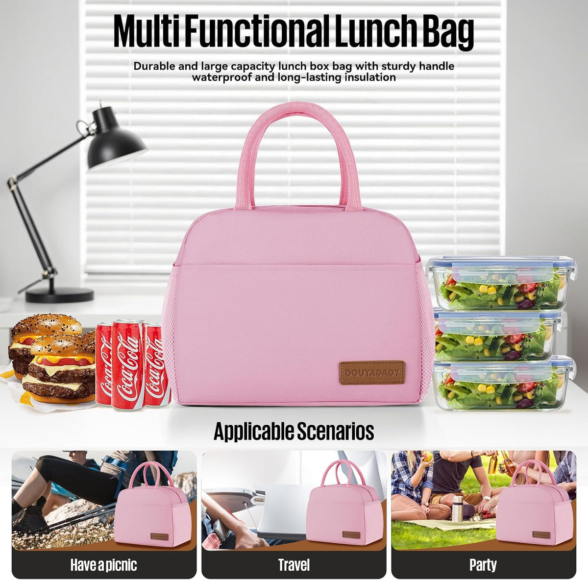 Lunch Bag&Box Women/Men Insulated&Reusable
