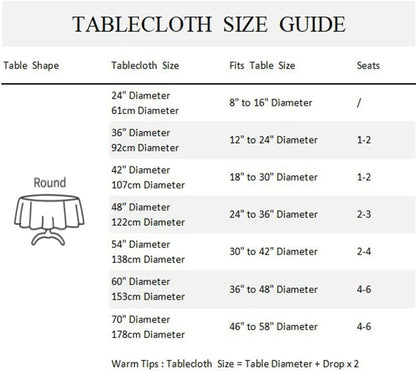 Cute Peach Round Tablecloth 70 Inch Summer Sweet Pink Peach with Green Leaves Print Circular Table Cover Waterproof Table Cloth for Dining Room Kitchen Patio Indoor Outdoor Party Supplies
