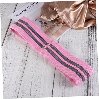 Hip Elastic Resistance Bands for Women Non-Slip Booty Builder for Leg Exercises and Butt Lifting Pink Fitness Loop for Squats and Gym Workout