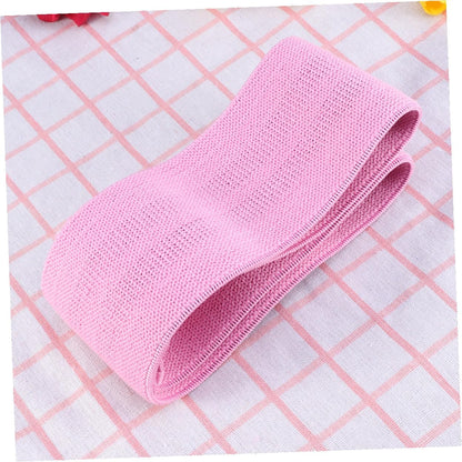 Hip Elastic Resistance Bands for Women Non-Slip Booty Builder for Leg Exercises and Butt Lifting Pink Fitness Loop for Squats and Gym Workout
