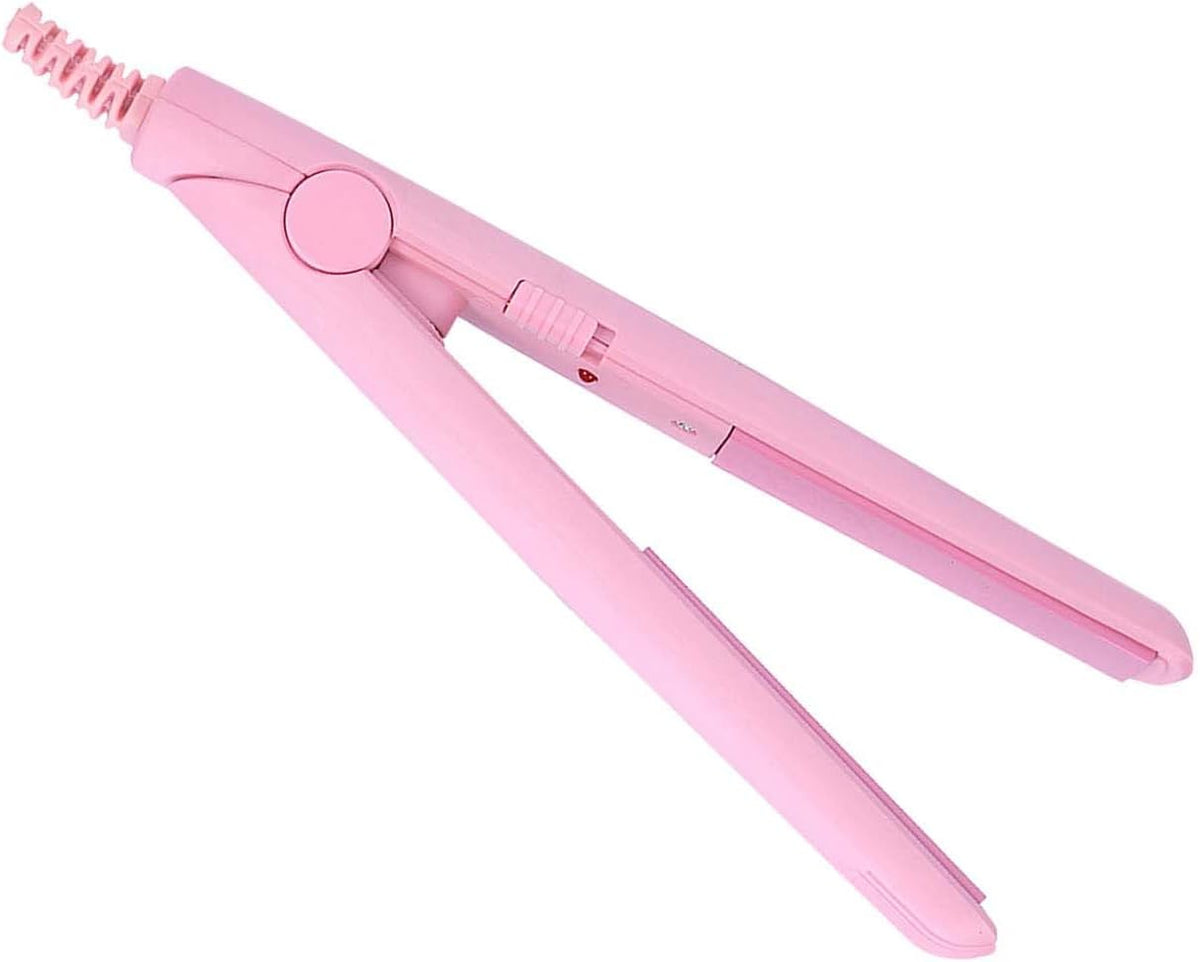 Mini Hair Straightener, 4 Colors 2 in 1 Mini Hair Straightener