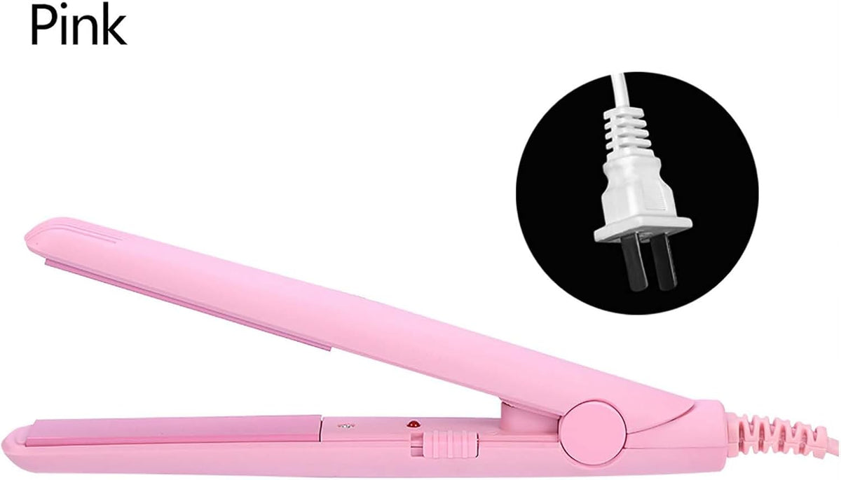 Mini Hair Straightener, 4 Colors 2 in 1 Mini Hair Straightener