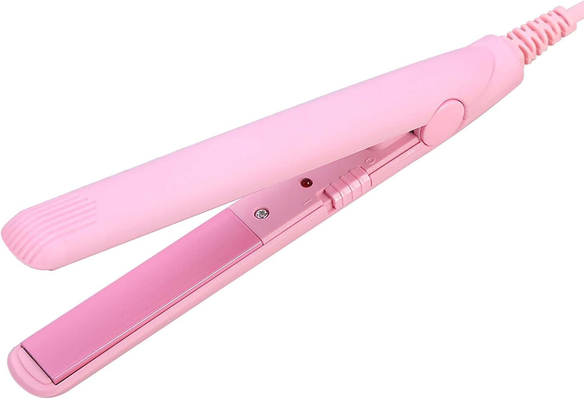 Mini Hair Straightener, 4 Colors 2 in 1 Mini Hair Straightener
