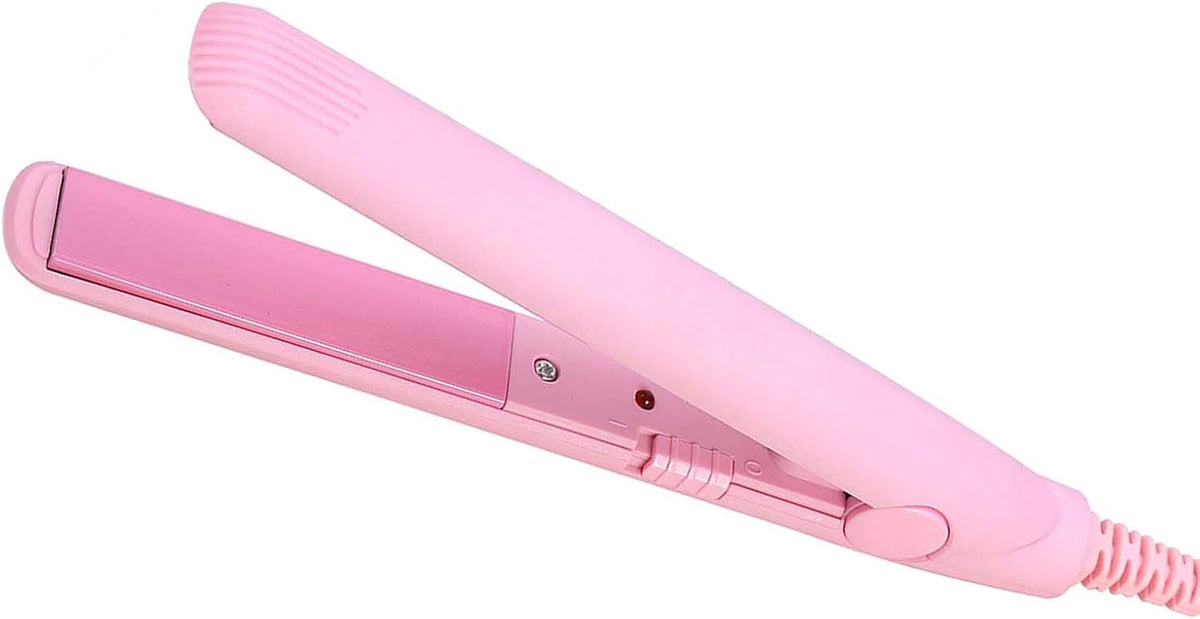 Mini Hair Straightener, 4 Colors 2 in 1 Mini Hair Straightener