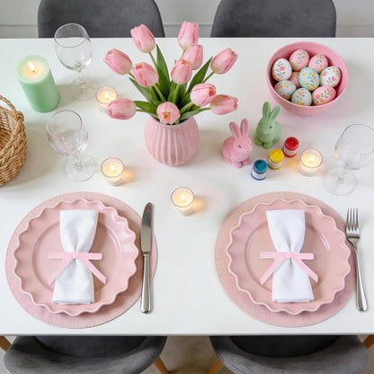 12 Pcs Pink Velvet Napkin Ring Weeding Bow Napkins Rings Holders Pink Chic Velvet Napkin Buckle for Holiday Birthday Dinner Baby Shower Party Table Decoration