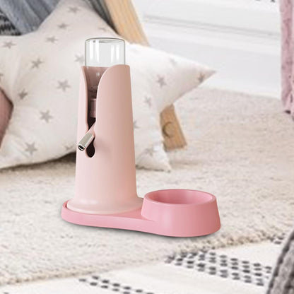 Hamster Drinking Feeder Pet Water Bottle Drinking Fountain Cage Dispenser Automatic Drinking Feeder Portable Bottle No Detachable Base Tra, Pink