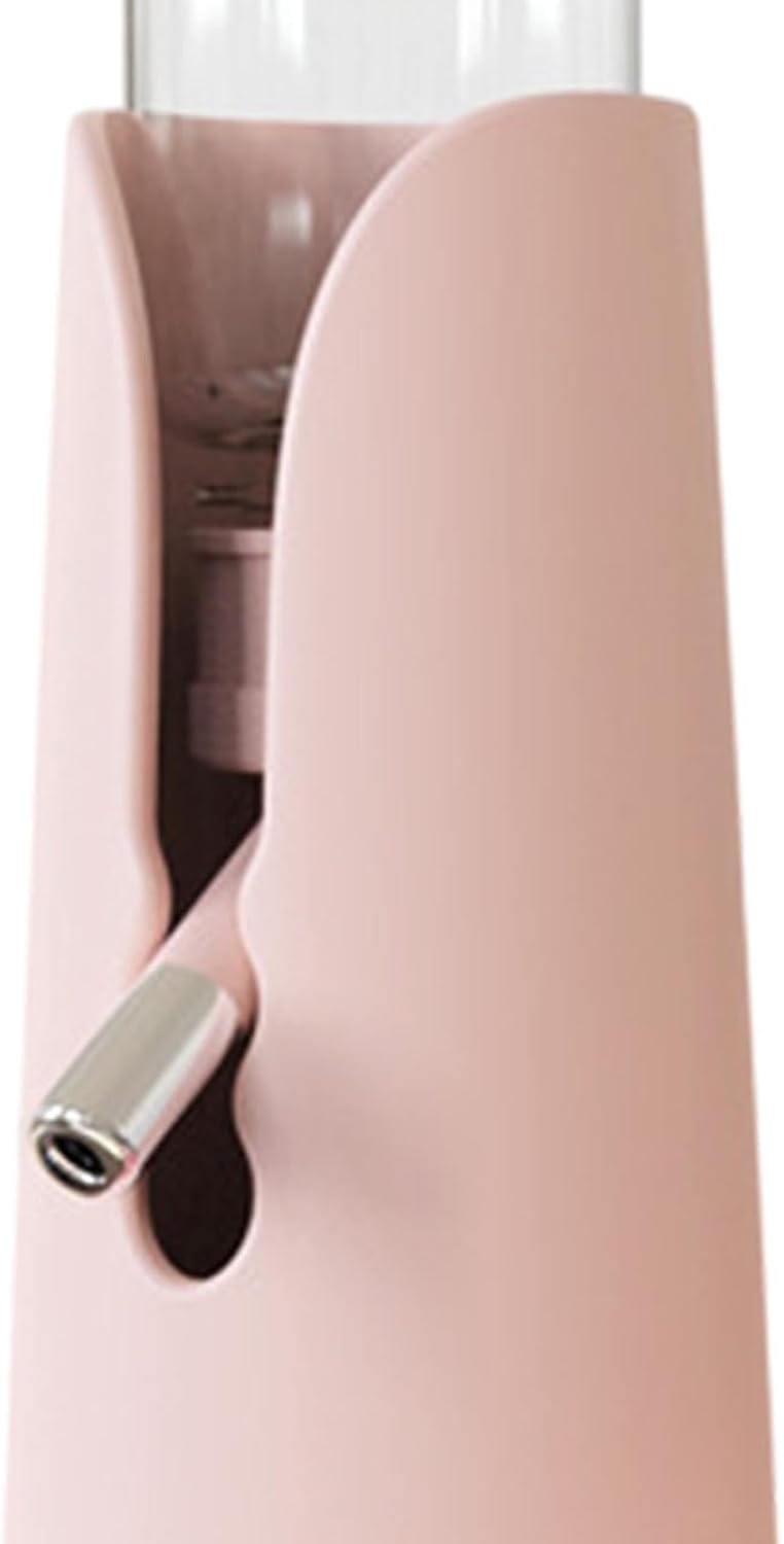 Hamster Drinking Feeder Pet Water Bottle Drinking Fountain Cage Dispenser Automatic Drinking Feeder Portable Bottle No Detachable Base Tra, Pink