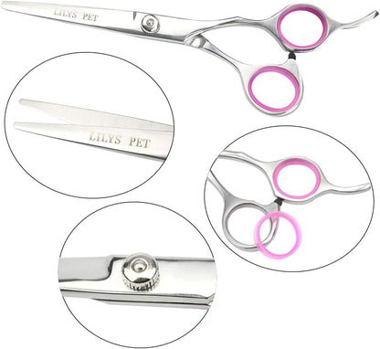 Professional PET DOG Grooming scissors suit,Cutting&Curved&Thinning shears (6.0")