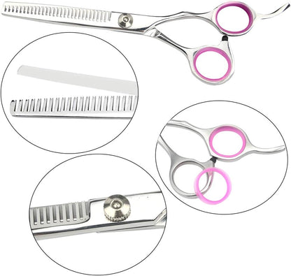 Professional PET DOG Grooming scissors suit,Cutting&Curved&Thinning shears (6.0")